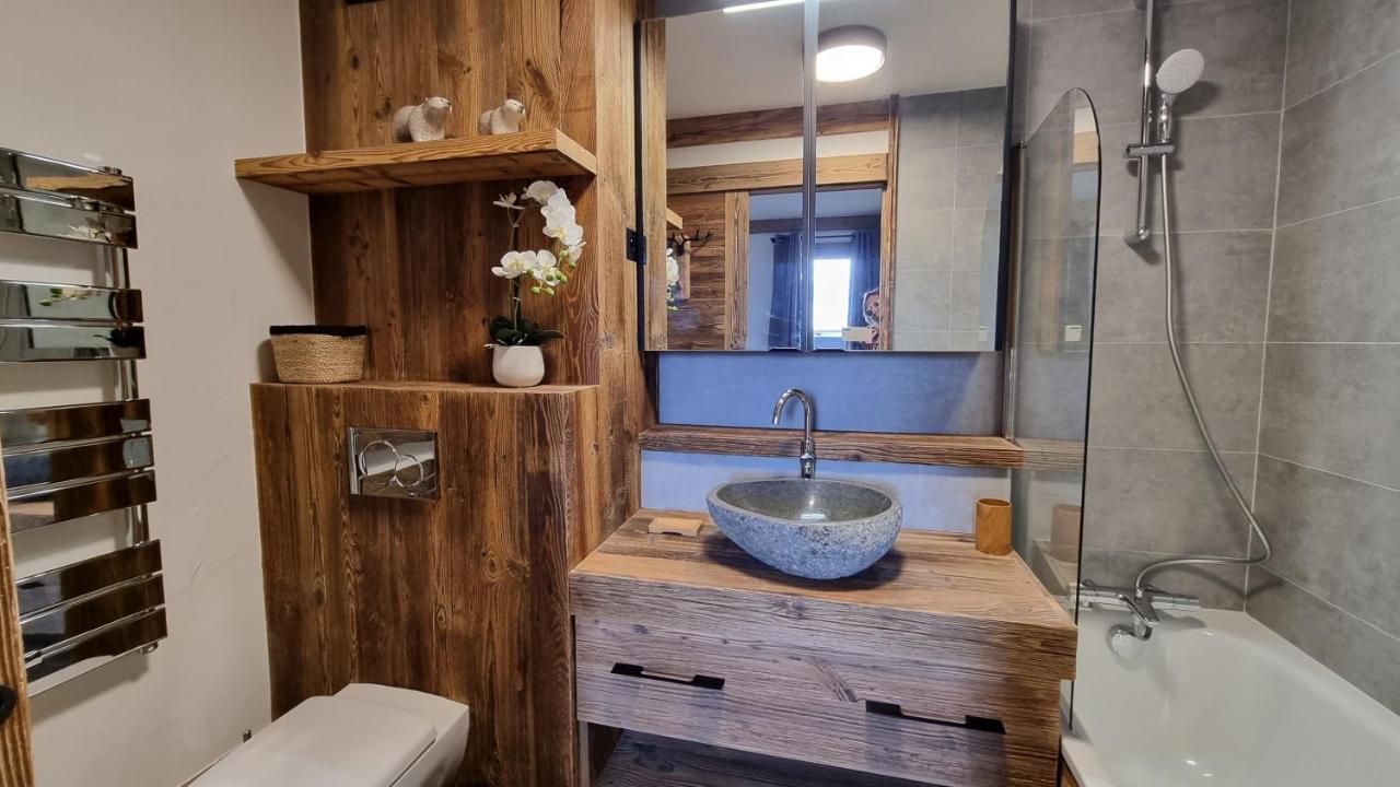 Arcs 1950 Appartement Luxe Type Chalet 5 A 7 Personnes Vue Imprenable Sur Le Montblanc Skis Aux Pieds Les Arcs  Exterior foto