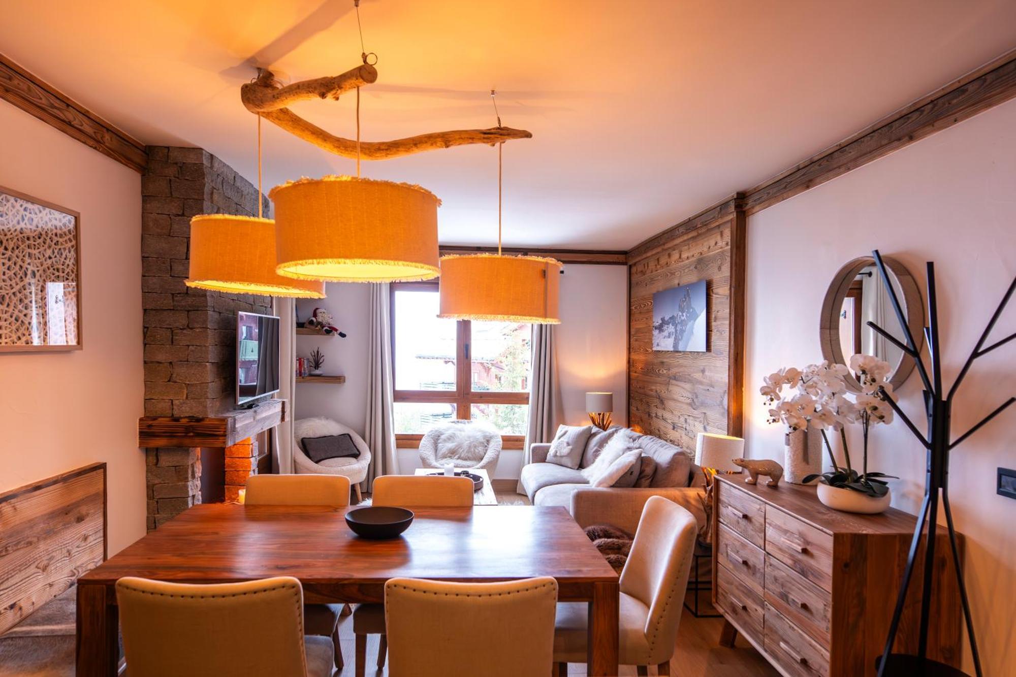 Arcs 1950 Appartement Luxe Type Chalet 5 A 7 Personnes Vue Imprenable Sur Le Montblanc Skis Aux Pieds Les Arcs  Exterior foto